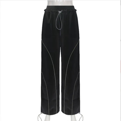 Y2K High Waist Baggy Wide Leg Sweatpants Women