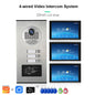 ANJIELO 2-12 Units Apartment Doorbell Video Intercom System Digital Frame Background Music Detection Preview NEW 2026