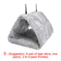 1PC Parrot Triangle Hammock - Pure Color Parrot Parrotlet Winter Warmth Cotton Nest Hanging Cage Hanging Suspension Nest