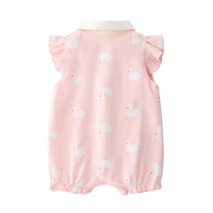 3-18 Month Baby Summer Clothes Rompers Girls Overalls Short Sleeve