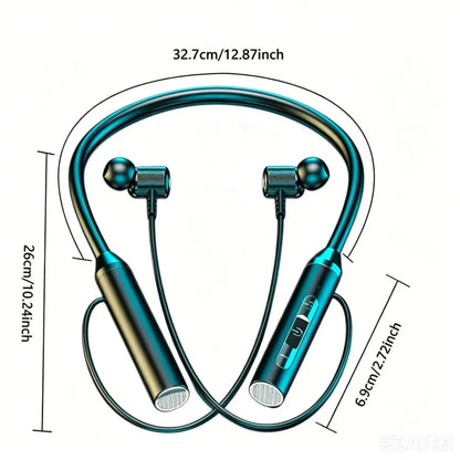 Bluetooth 5.0 Wireless Bluetooth Headphones With Mic Magnetic Design Neckband Earphone Wireless 9D Stereo Bluetooth Earphone