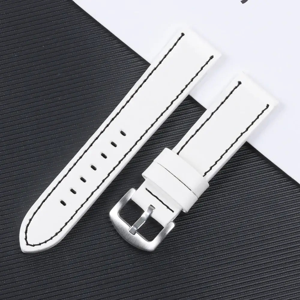 Suunto Race, Vertical & 9 Peak Leather Band with Stitching Options