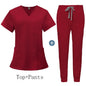Unisex V-Neck Scrub Set with Jogger Pants