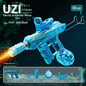 UZI Electric Water Gun with Lights Cool Electric Continuous Firing and Reloading Summer Water Play Kid’s Adult Toy Water Gun