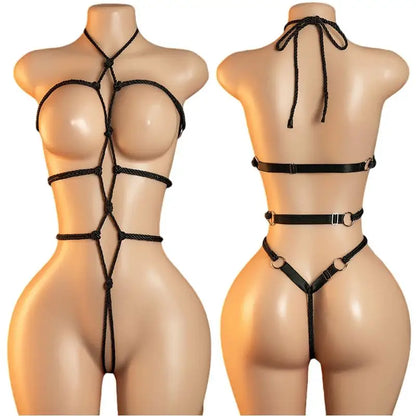 Sexy Big Loophole Open Bra BodySuits Erotic Crotchless Lingerie Women Fishnet Hollow Exposed Breast Adult Plus Size Underwear