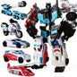 HZX 6 en 1 Devastator Haizhixing juguetes de transformación figura de acción de Anime KO G1 Robot avión vehículo de ingeniería m
