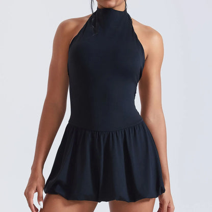 Ningyu High Neck Quick-Dry Tennis Golf Dress