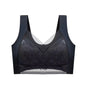 L-5XL Contrast Lace Wireless Bras For Womens Lingerie Top Female Lace Bra Underwire Plus Size Brassiere Perspective Sexy Bras