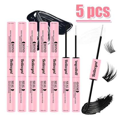 10ml Cluster Lash Glue Waterproof Sweatproof Black Eyelash Adhesive Quick-Dry Clusters Hold up to 72 Hours