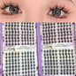 32Rows Fox Eye Manga False Eyelashes Large Capacity Tapered Thick Segmented Individual Cluster Lash Extensions Enlarge Eyes
