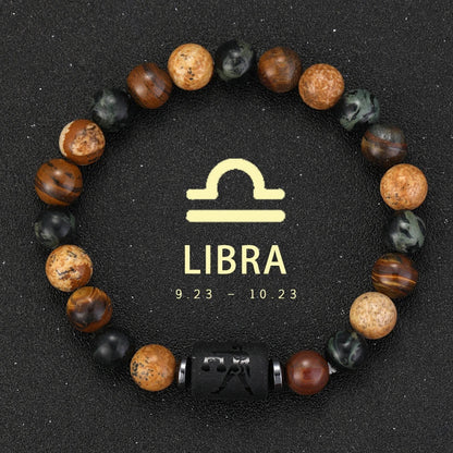 Sagittarius Zodiac Bracelet Natural Stone
