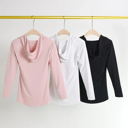AirFlow Women's Hooded Yoga & Running Tee