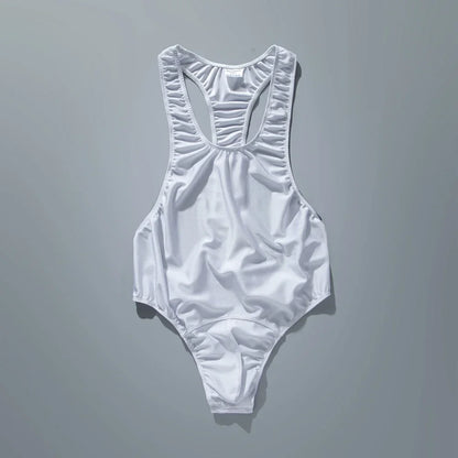 Men's Sexy Nylon Jockstrap Leotard Underwear Jockstrap Bodysuit Breathable Skinny U Convex Suspender Jumpsuits Gay Underwear