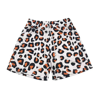 Men's Scale Printed Pattern Casual Shorts Boys Summer Cool Hawaiian 3D Printed Casual Swim Trunks Drawstring Surfboard Shorts