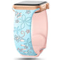 Apple Watch Two-Tone Floral Silicone Band