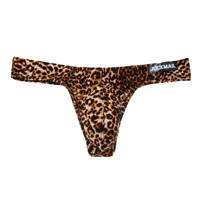 4PCS/Lot Leopard Sexy Men Bikini Brief Underwear Slip Hombre Calzoncillos Jockstrap Thong Men Briefs Pouch Cuecas Gay Underwear