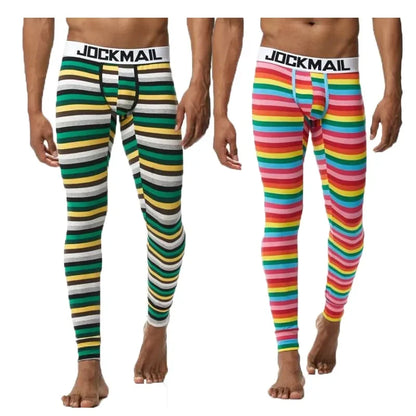 Men's Thermo Underwear Fashion Men Thermal Long Johns Mens Sexy Underwear Penis Pouch Warm Male Leggings Pants Autumn Winter