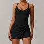 EcoSport Femme: V-Neck Tennis Dress w/ Bra & Shorts
