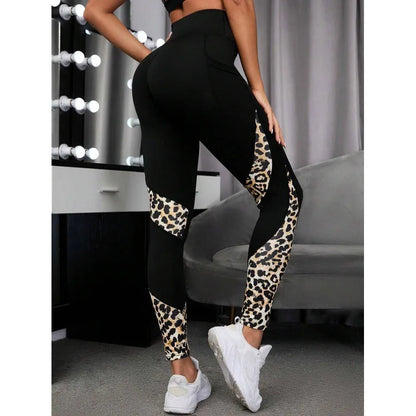 Leopard Print High Waist Yoga Leggings