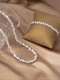 A Set of Irregular-Shaped Freshwater Pearl Necklaces, Versatile Layered Necklaces, High-End Luxury Clavicle Chains, Gifts for Festivals, Gifts for Best Friends, Gifts for Girlfriends