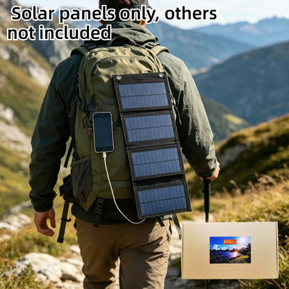 Backpack Pocket Carry Portable Foldable Waterproof Solar Charger 25W 100W Dual USB Travel Emergency Gear For Smartphone Tablet