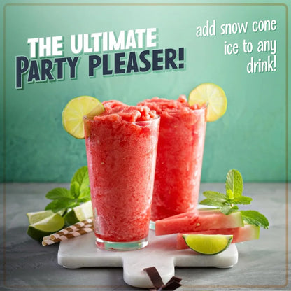 Retro Table Top Snow Cone Machine for Shaved Ice Slushie Maker with Cups and Scoop