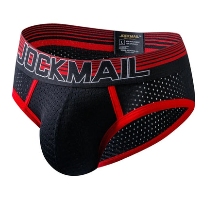 Sexy Man's Underwear Briefs Underpants Nylon Mesh Men's Briefs Bikini Underwear Men's Boxer Briefs Breathable  Quick Dry