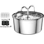3L Cat Water Fountain Stainless Steel Pet Water Fountain with Automatic Water Fountain for Cats Inside Dog Fountain Dispenser