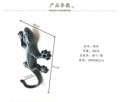Animal Shape Ironwork Metal Hooks Clothes Hat Key Retro Style Originality Wall Hooks Villa Courtyard Wall Mounted Decorate home