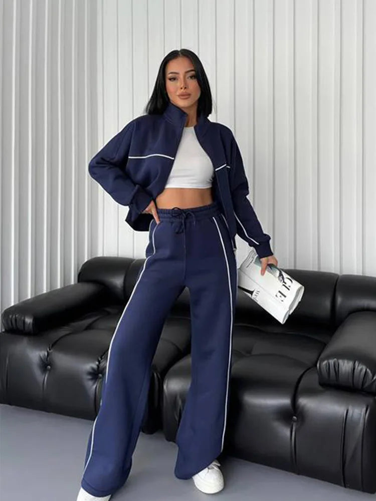 New Cross-Border European American Casual Set: Long-Sleeve