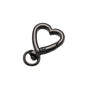 5Pcs Heart Shape Rotation Alloy Lobster Spring Clasps Openable Key Ring  Hook Carabiner Connector Dog Chain Buckles DIY Jewelry