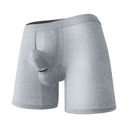 Men's Boxershorts Cotton Breathable Underwear Mid Long Boxers Trunks Comfortable Shorts
