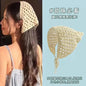 Korean-style cozy knit triangular headscarf for women, spring/summer, cute versatile country beach vacation hairband