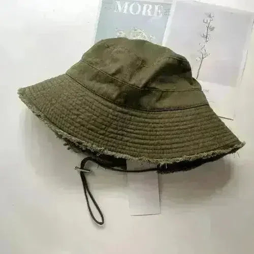Luxury Bucket Beach Hat - Y2K Wide Brim Sun Hat - Wedding & Party Elegant