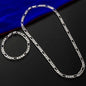 4mm 925 Sterling Silver Necklace Pressed flower Shining
