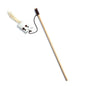 1PC Teaser Feather Toys Kitten Funny Colorful Rod Cat Wand Toys Wood Pet Cat Toys Interactive Stick Pet Cat Supplies