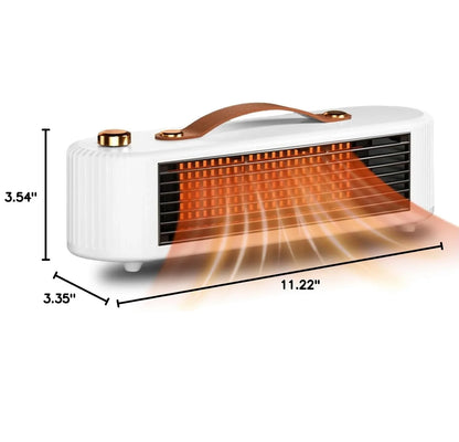 AOFEN Desktop Personal Heater Level 2 (800W-1000W) Rapid Heating in 2 Seconds Compact Size Office Space Heater Foot Warmer with Automatic Power-Off