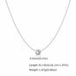 Minimalist Solitaire Zircon Choker Necklace, Crystal Pendant, 18K Gold Plated Stainless Steel Clavicle Chain Jewelry