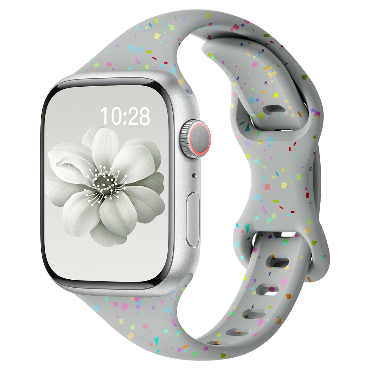 Apple Watch Slim Confetti Speckle Silicone Band