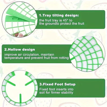 10/20pcs Green Strawberry Planting Racks, Watermelon Support Frames