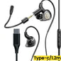 Gaming Wired Headphones 3.5mm/Type C Earphones With Microphone 360° Sound HiFi Stereo Headsets Sport Headphone For Phone in Ear