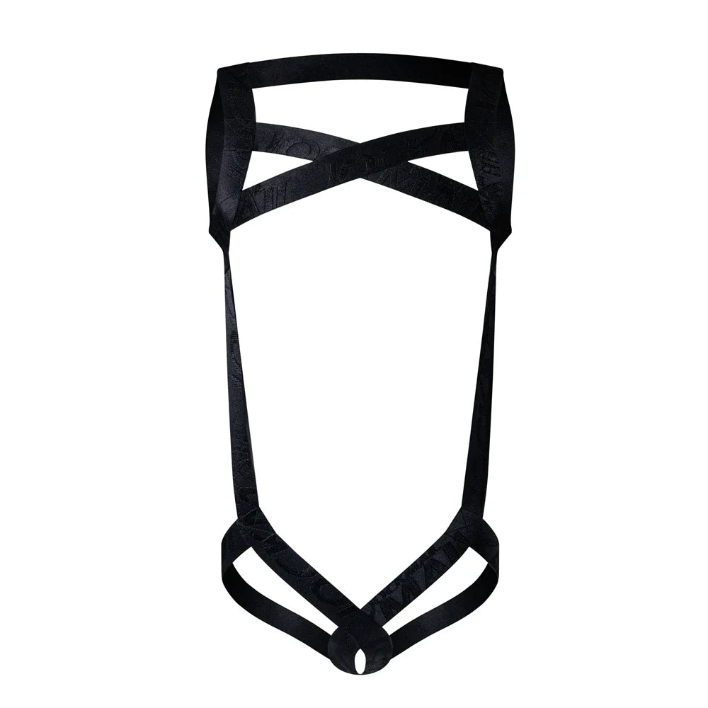 Sexy Lingerie Man Harness Chest Bodysuit Fetish Men Hollow Out Bondage Jockstrap Gay Underwear Men's Jumpsuit Ring Strap Fun