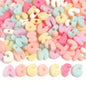 20-30pcs/lot Big Hole Cartoon English Letters Acrylic Beads Colored