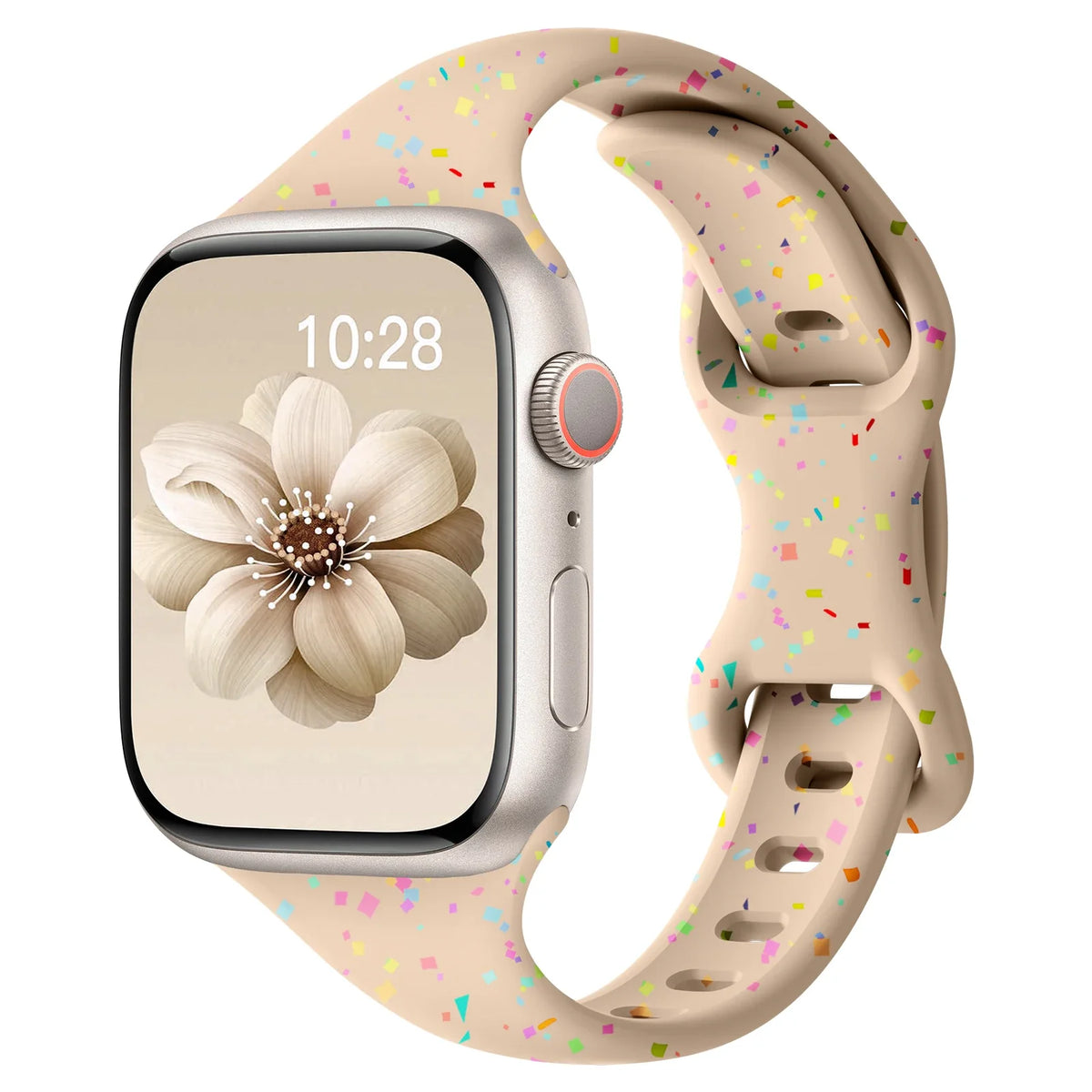 Apple Watch Slim Confetti Speckle Silicone Band