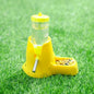 Random Automatic Water Bottle Drinking Feeder Dispenser Bottle 80ML with Food Feeder Station bowl Pet Container for Small Animal