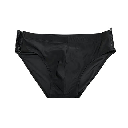 2025 Bilateral Zipper Men's Triangle Swimsuit