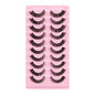 Simple Application Dramatic Russian 3D Mink Strip Lashes 10 Pairs Fake Eyelashes For Makeup Newbies & Vendors