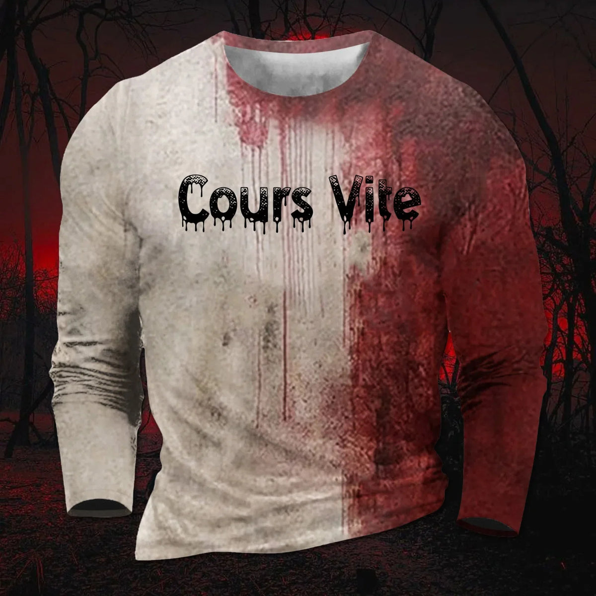 I'M Fine Bloody Shirt Problem Print Playeras Para Hombres T Shirt Women Funny Halloween Blood Clothes Hoodie