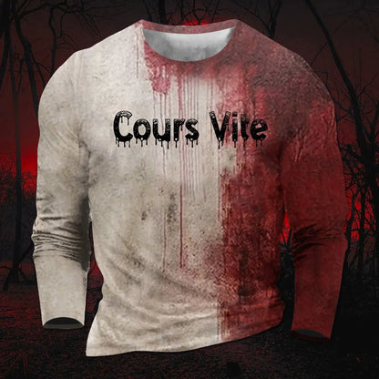 I'M Fine Bloody Shirt Problem Print Playeras Para Hombres T Shirt Women Funny Halloween Blood Clothes Hoodie