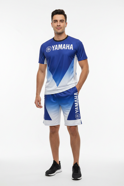 YAMAHA Summer Performance Motorcycle Riding T-Shirt Set